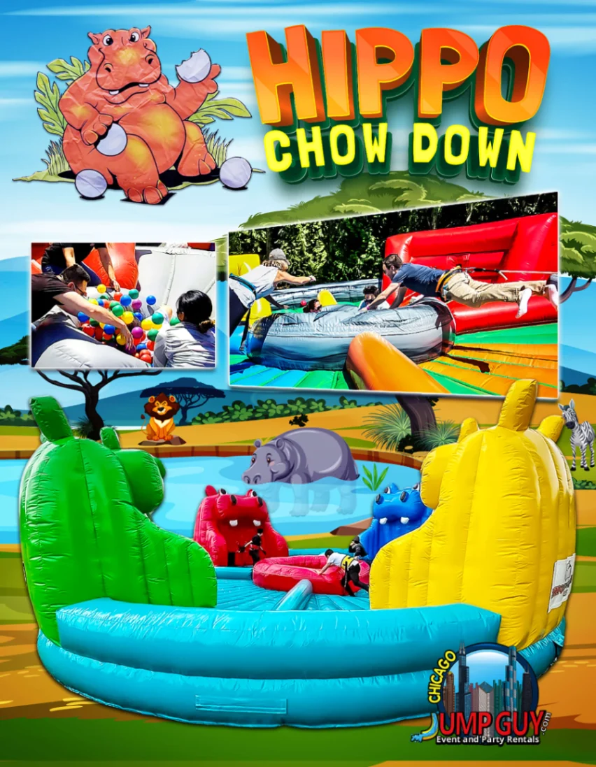 Hippo Chow Down Game rental for Lombard IL events in ZIP codes 60148 and 60137