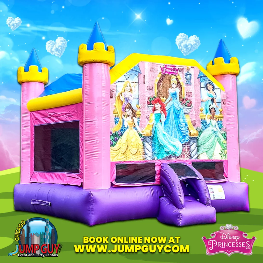 Disney Princess Bounce House rental for Lombard IL events in ZIP codes 60148 and 60137
