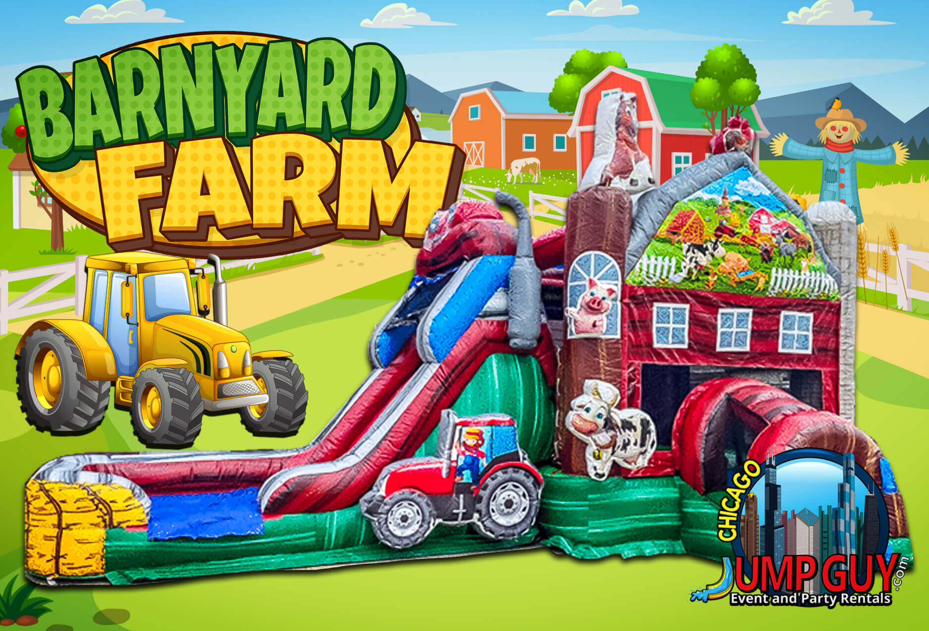 Barnyard Farm rental for Lombard IL events in ZIP codes 60148 and 60137