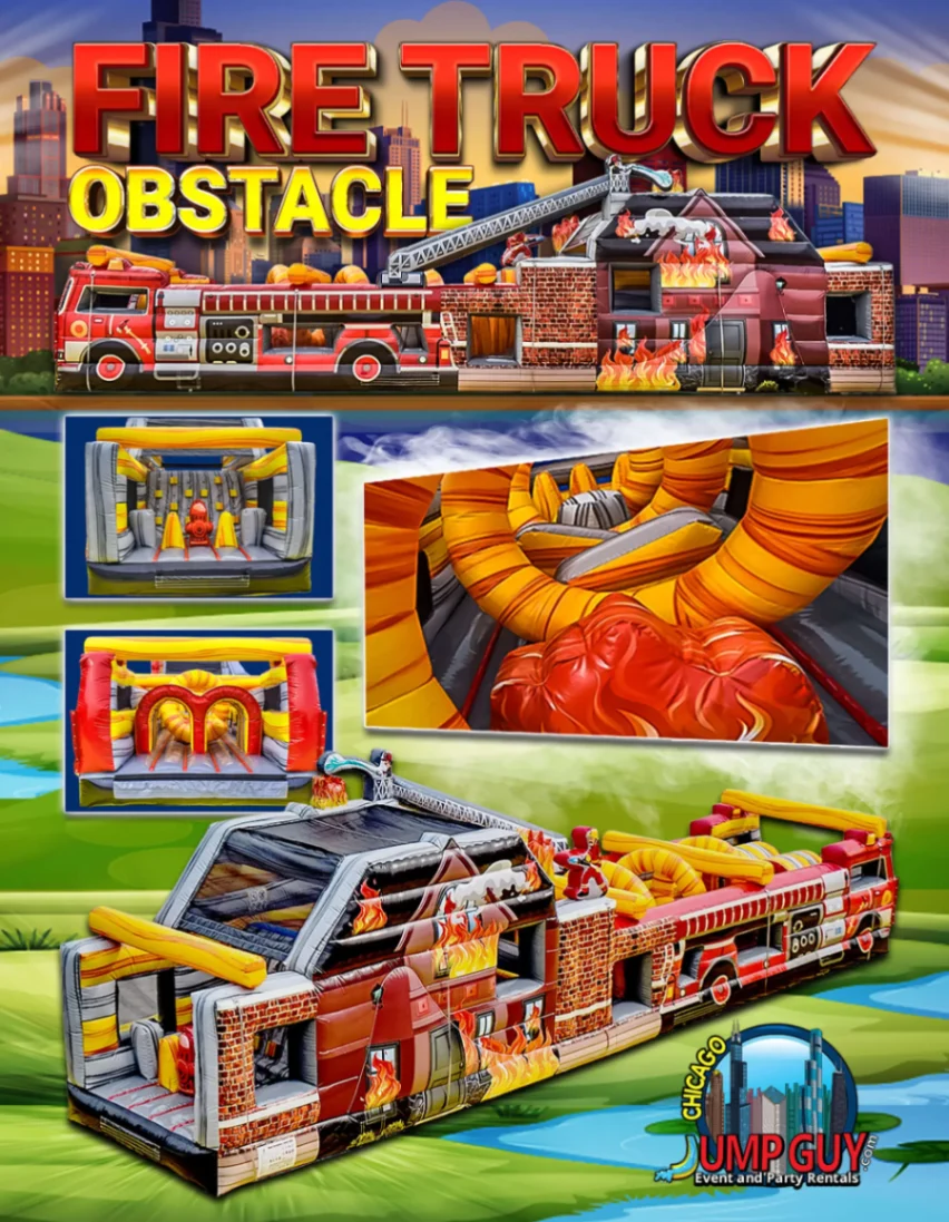 Firetruck Obstacle Course rental for Lombard IL events in ZIP codes 60148 and 60137
