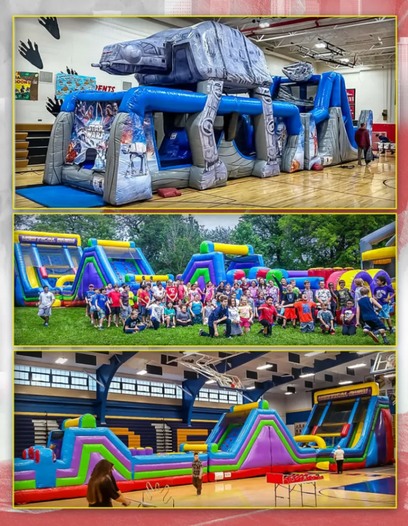 Inflatable Obstacle Course rental for Lombard IL events in ZIP codes 60148 and 60137