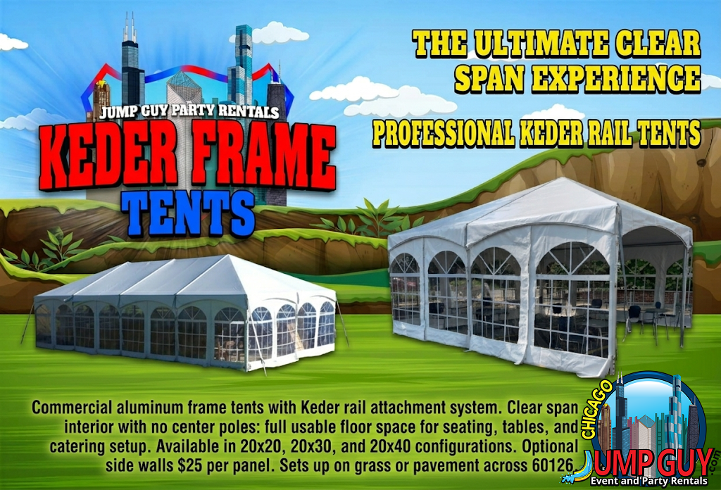 Keder Frame Tent Grid rental for Lombard IL events in ZIP codes 60148 and 60137