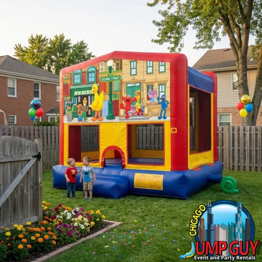 Sesame Street Bounce House Featured rental for Lombard IL events in ZIP codes 60148 and 60137
