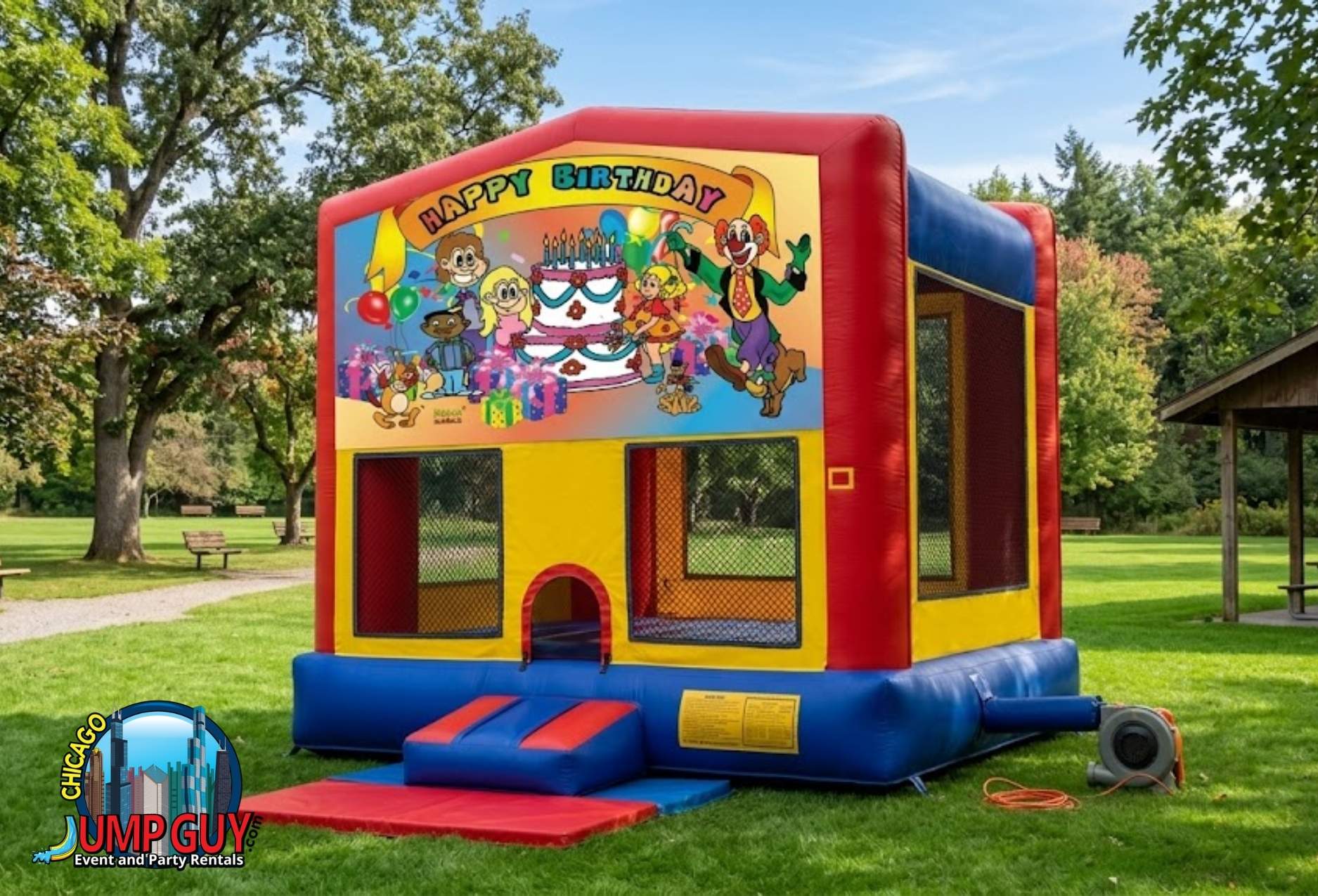 Standard Bounce House Grid rental for Lombard IL events in ZIP codes 60148 and 60137