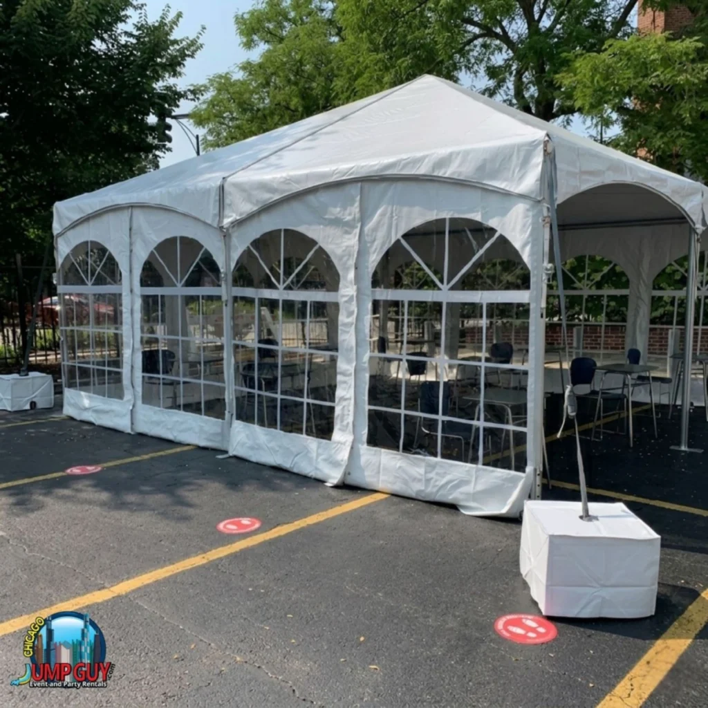 Tent Side Walls Keder High Peak rental for Lombard IL events in ZIP codes 60148 and 60137