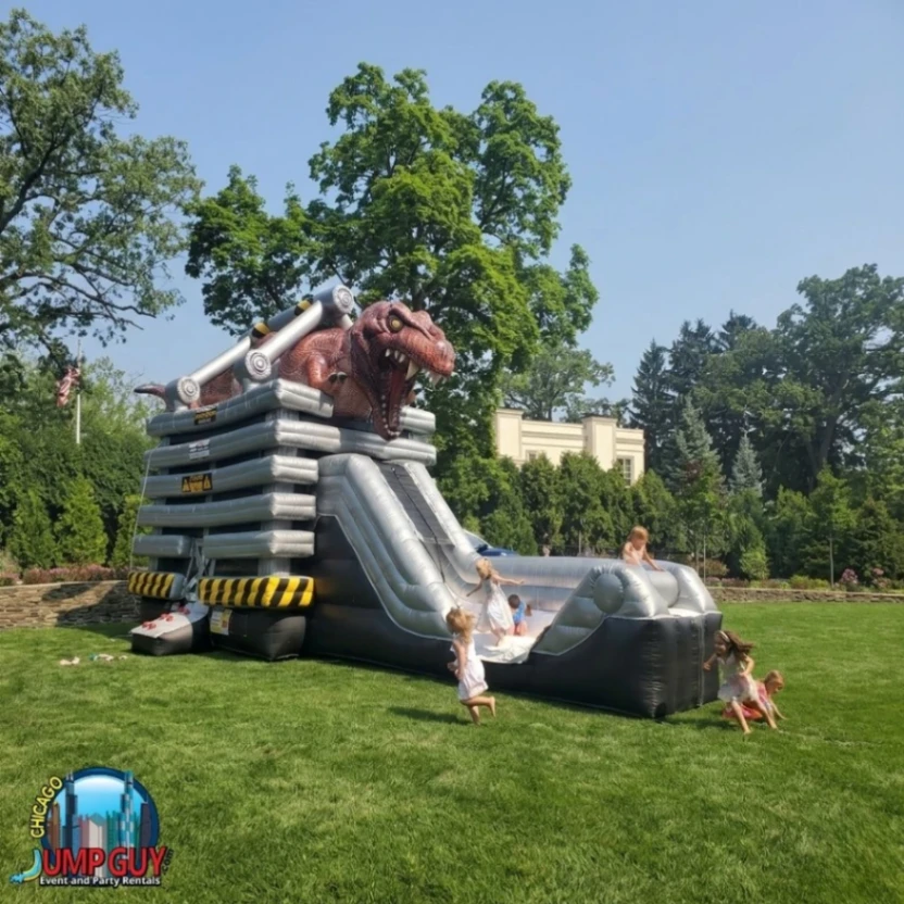 Trex Dinosaur Bounce Slide Dry rental for Lombard IL events in ZIP codes 60148 and 60137