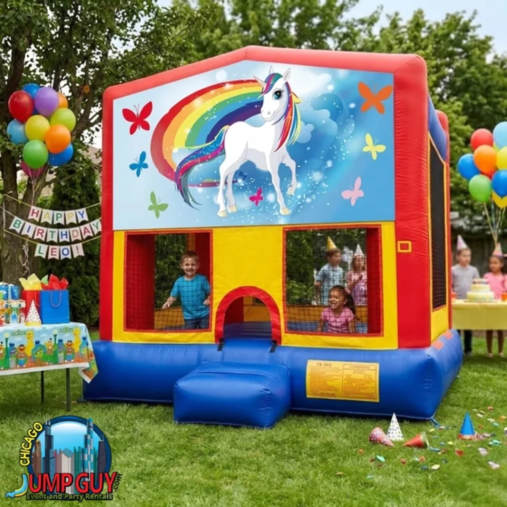 Unicorn Bounce House Rental in Lombard IL